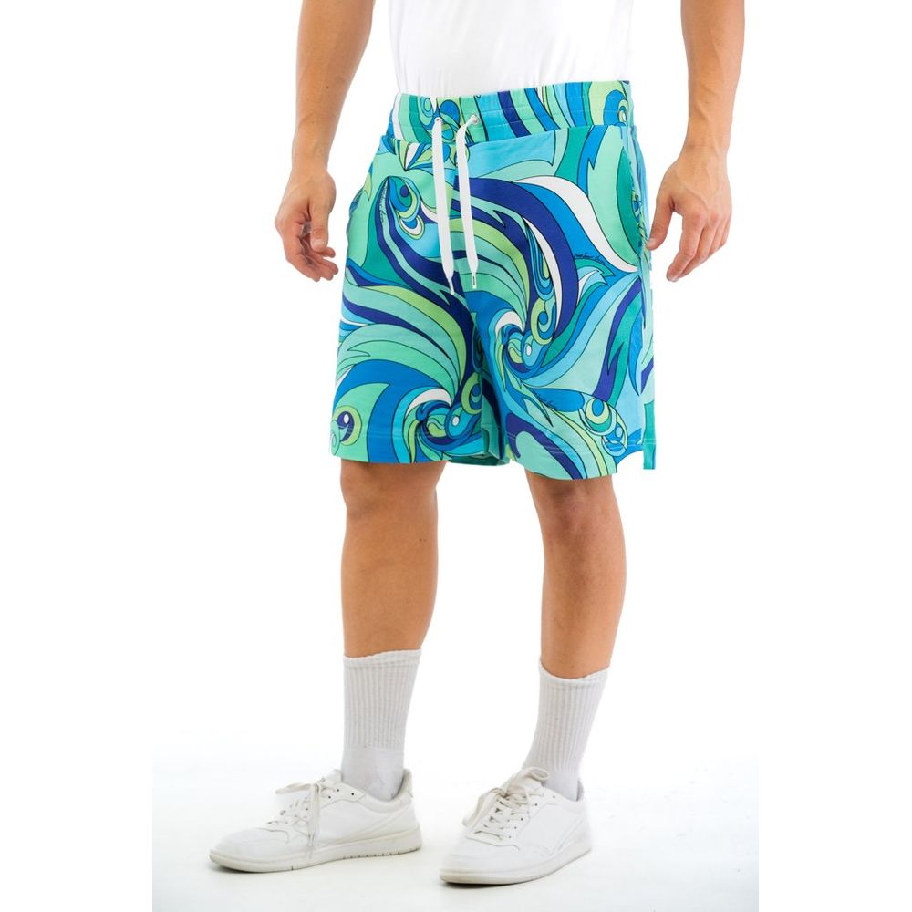 Moschino Multicolor Cotton Bermuda Shorts Moschino