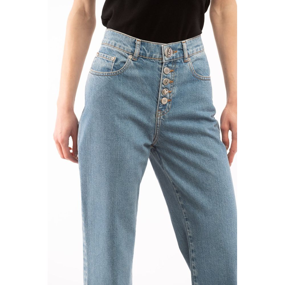 Moschino Multicolor Cotton Jeans Denim Moschino