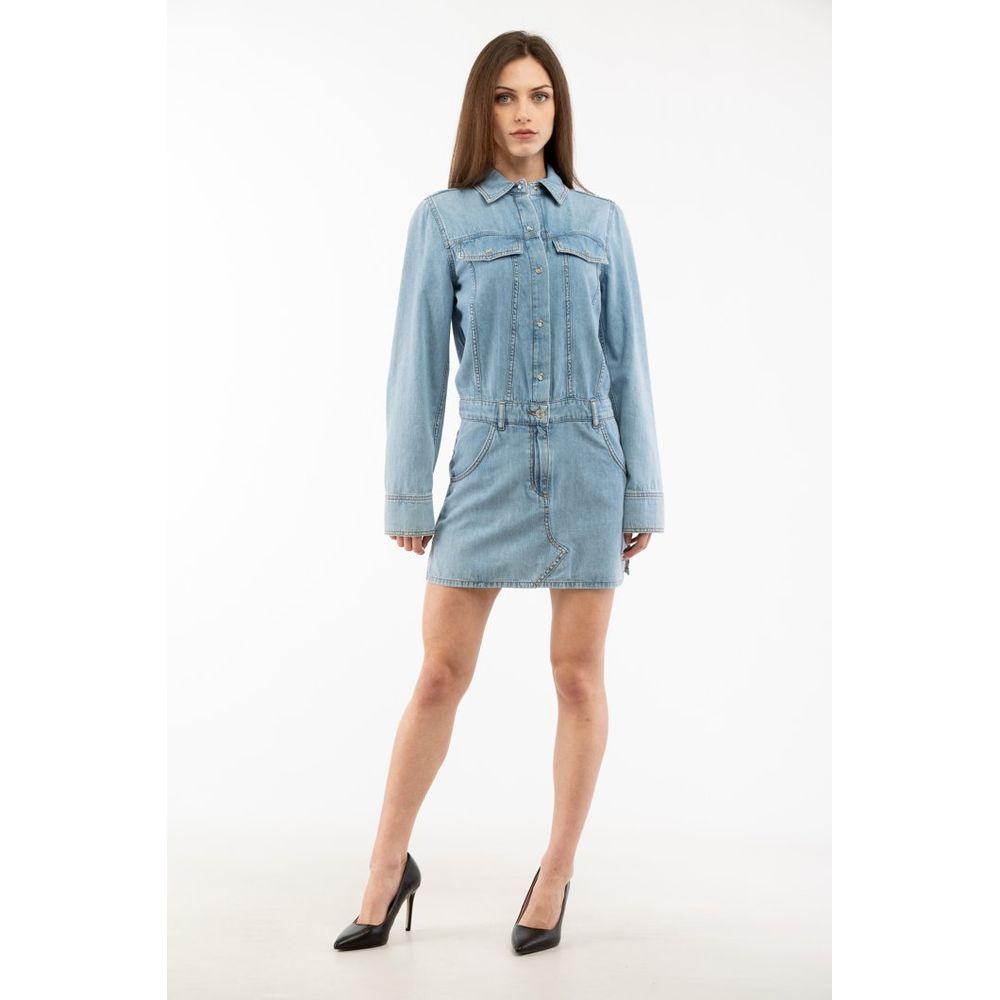 Moschino Multicolor Cotton Casual Dress Moschino