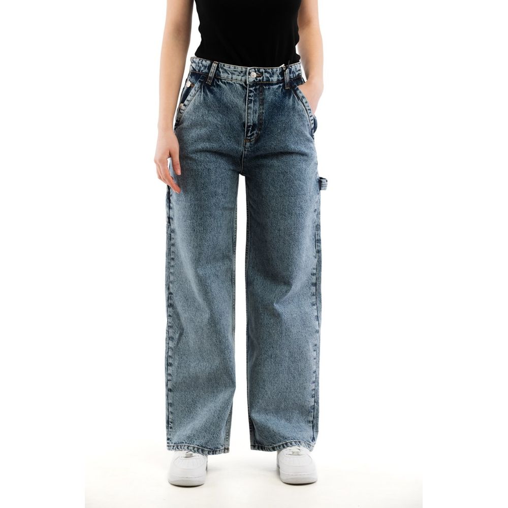 Moschino Multicolor Cotton Relaxed Fit Jeans Moschino