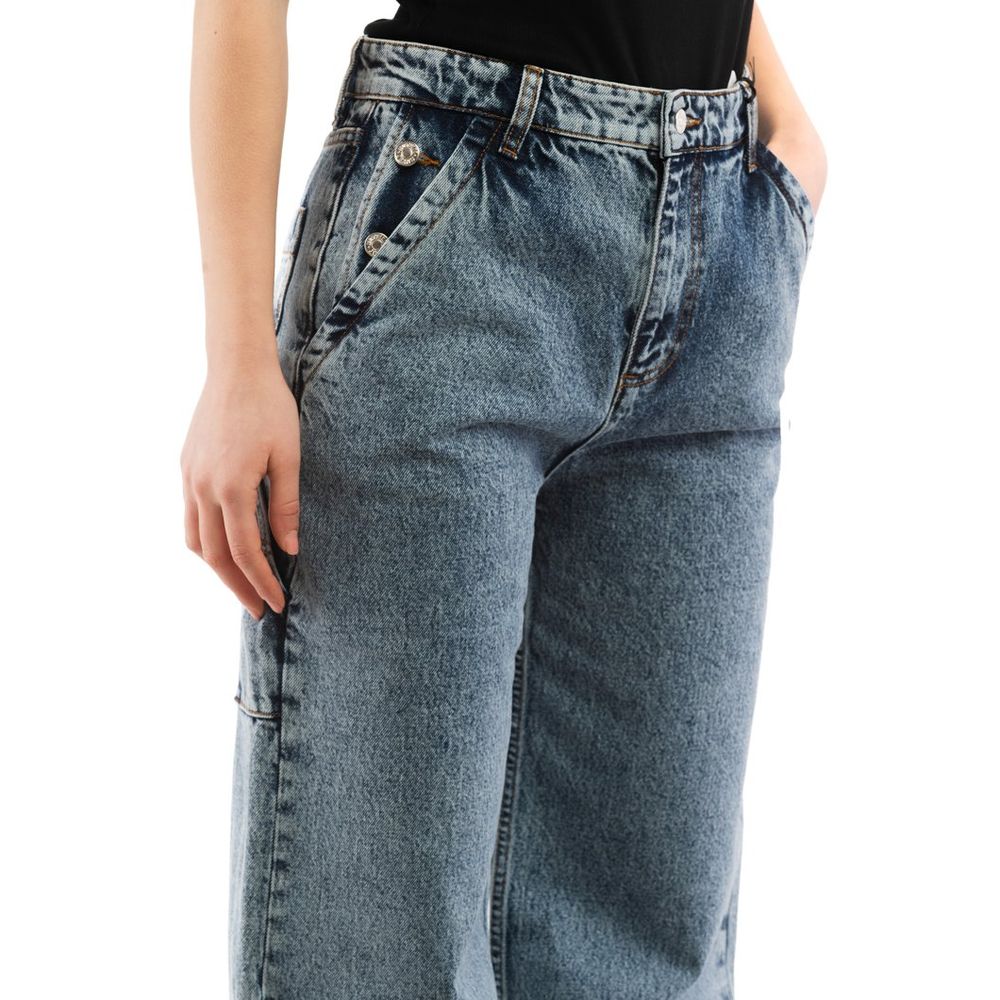 Moschino Multicolor Cotton Relaxed Fit Jeans Moschino