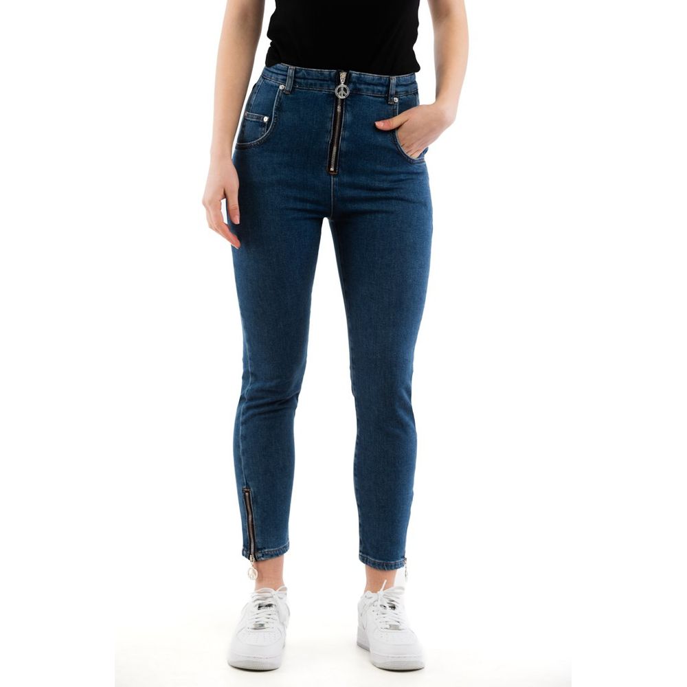 Moschino Multicolor Cotton High-Waisted Jean Moschino