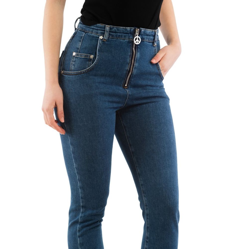 Moschino Multicolor Cotton High-Waisted Jean Moschino
