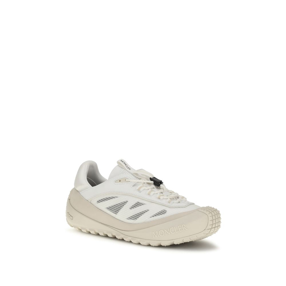 Moncler White Polyester Athletic Sneakers Moncler