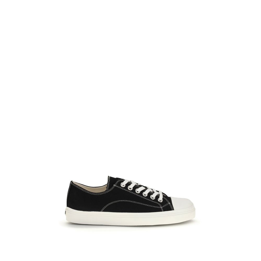 Moschino Black Cotton Low Top Sneakers Moschino