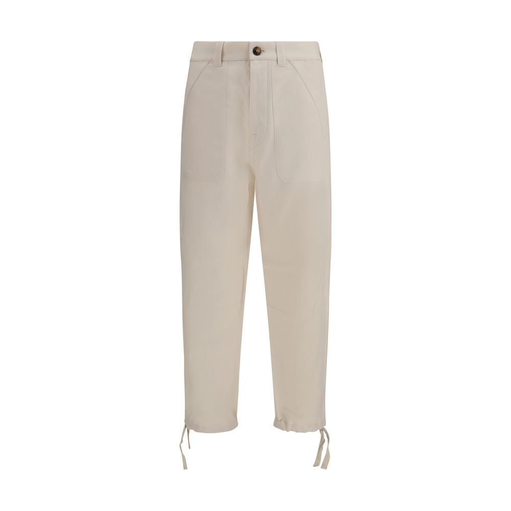 Brunello Cucinelli Beige Linen Casual Pants Brunello Cucinelli