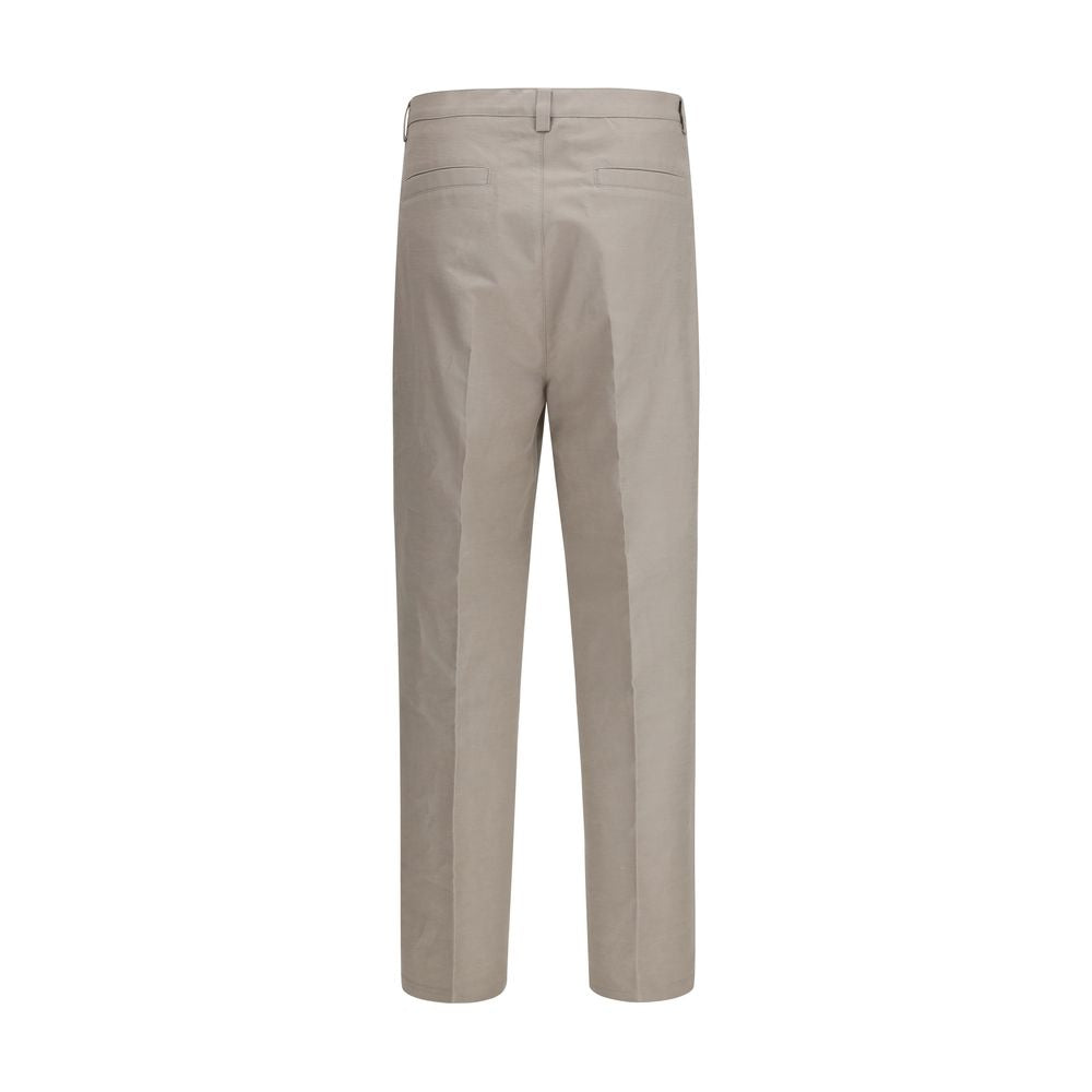 Brunello Cucinelli Beige Cotton Dress Pants Brunello Cucinelli