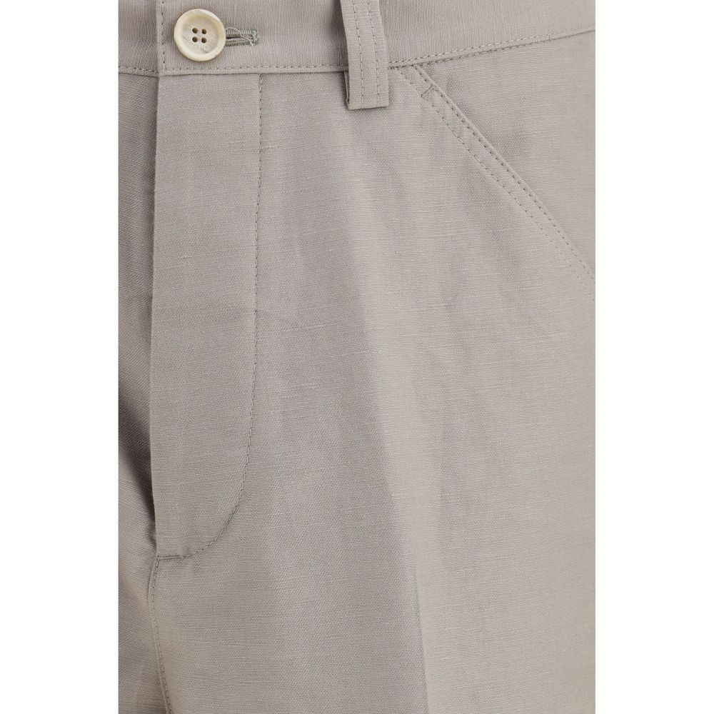 Brunello Cucinelli Beige Cotton Dress Pants Brunello Cucinelli
