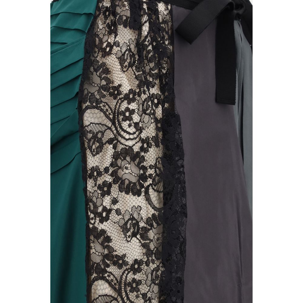 Prada Multicolor Silk Midi Skirt Prada