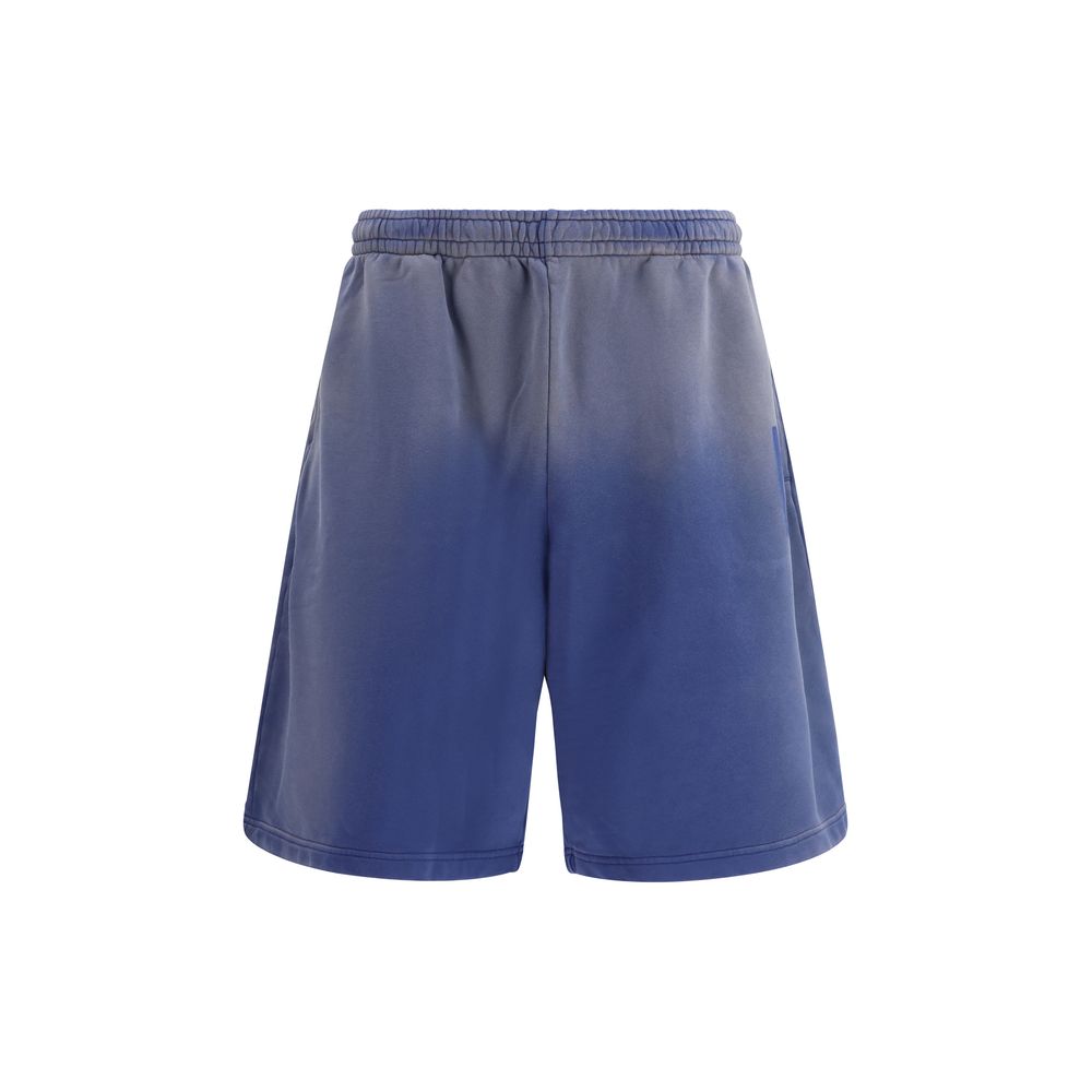 Moschino Blue Cotton Bermuda Shorts Moschino