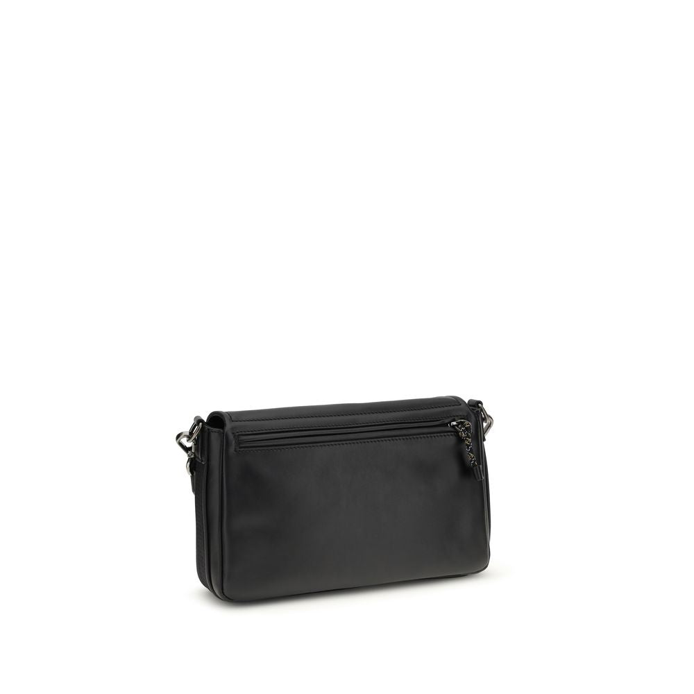 Fendi Black Calf Leather Bos Taurus Shoulder Bag Fendi