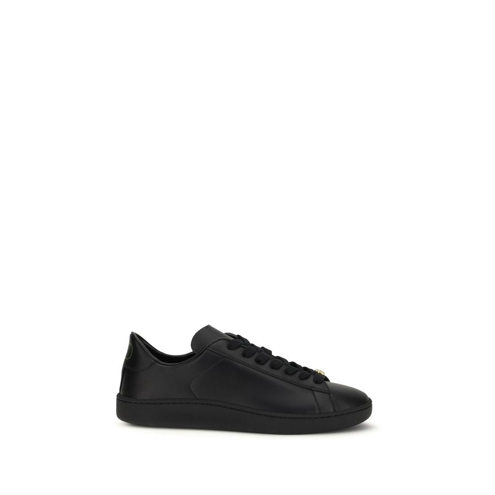 Valentino Garavani Black Calf Leather Bos Taurus Sneakers Valentino Garavani