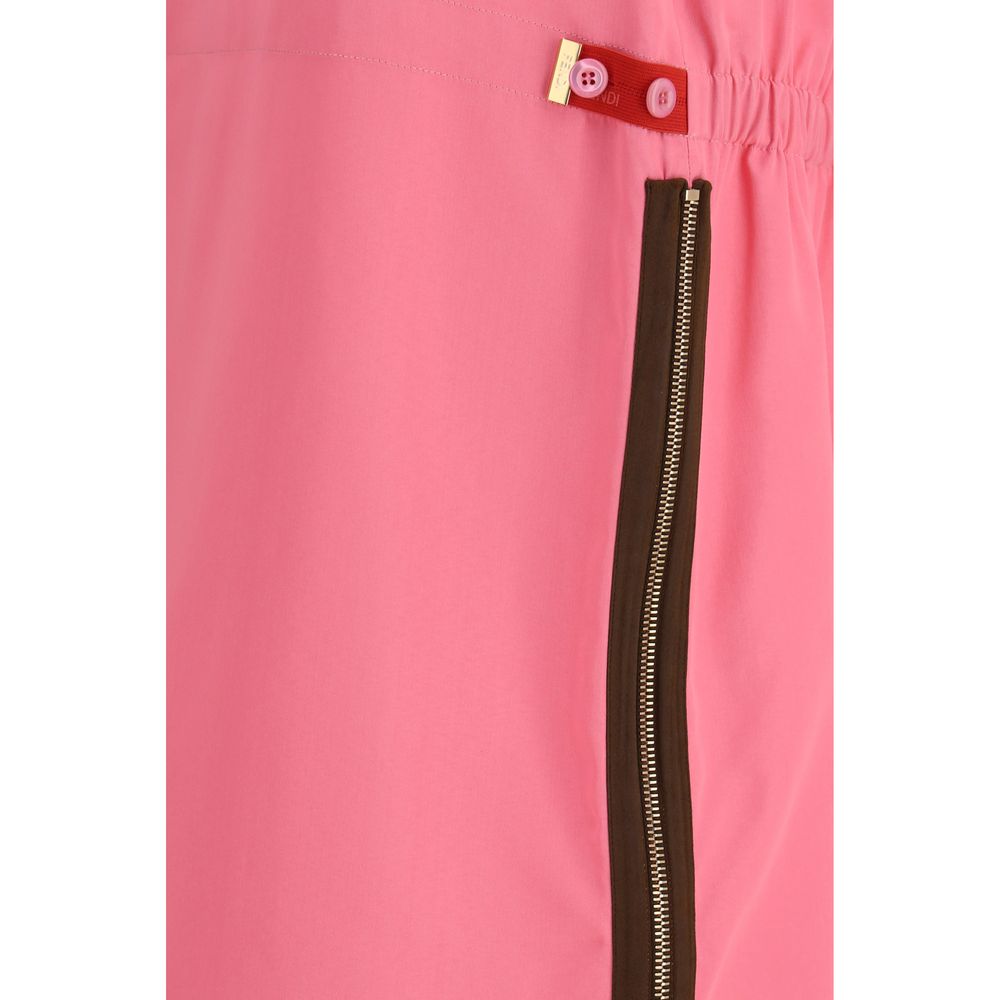 Fendi Multicolor Viscose Midi Skirt Fendi