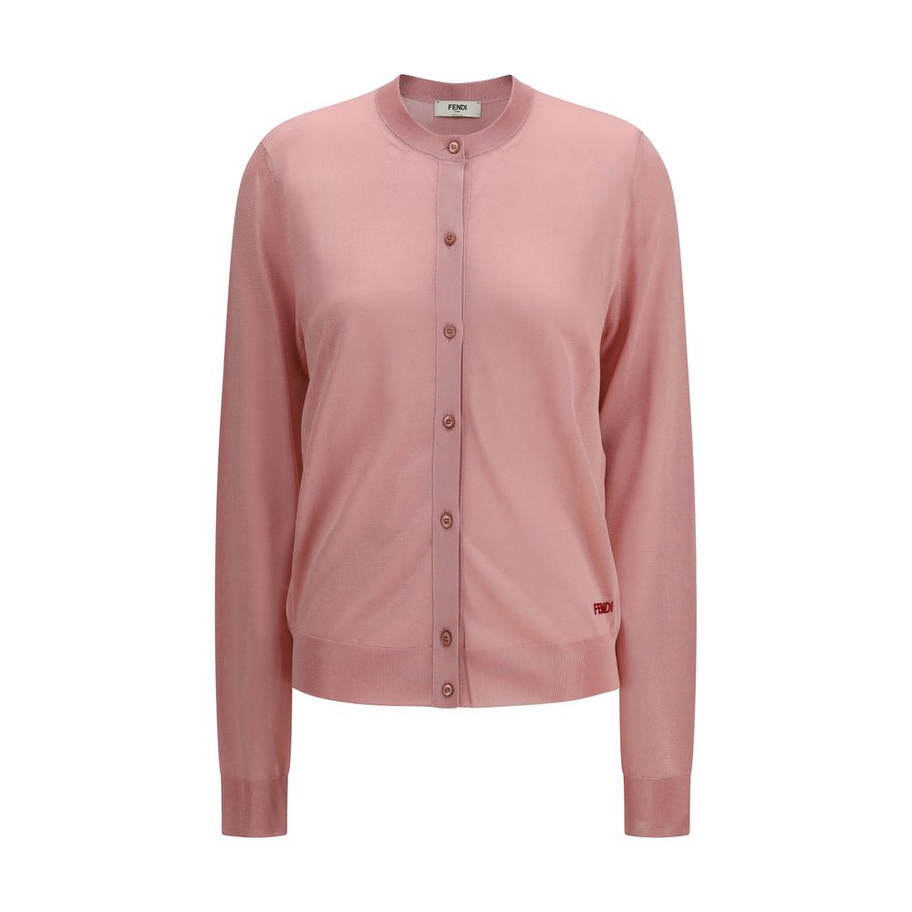 Fendi Multicolor Viscose Cardigan Fendi