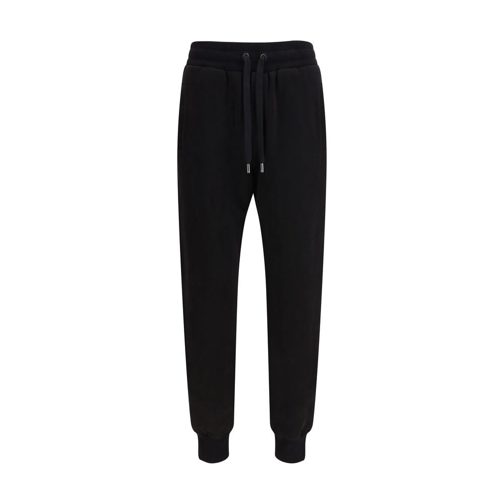 Dolce & Gabbana Black Cotton Casual Pants Dolce & Gabbana
