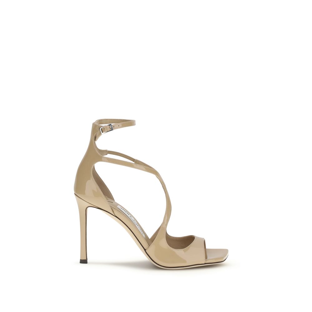 Jimmy Choo Multicolor Calf Leather Bos Taurus Stiletto Heel Sandals Jimmy Choo