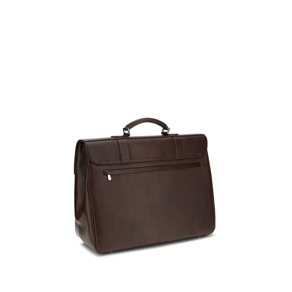 Brunello Cucinelli Bordeaux Calf Leather Bos Taurus Luggage And Travel Brunello Cucinelli