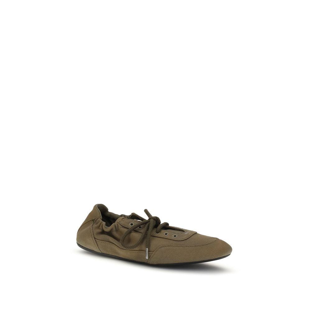 Prada Bicolor Cotton Athletic Sneakers Prada