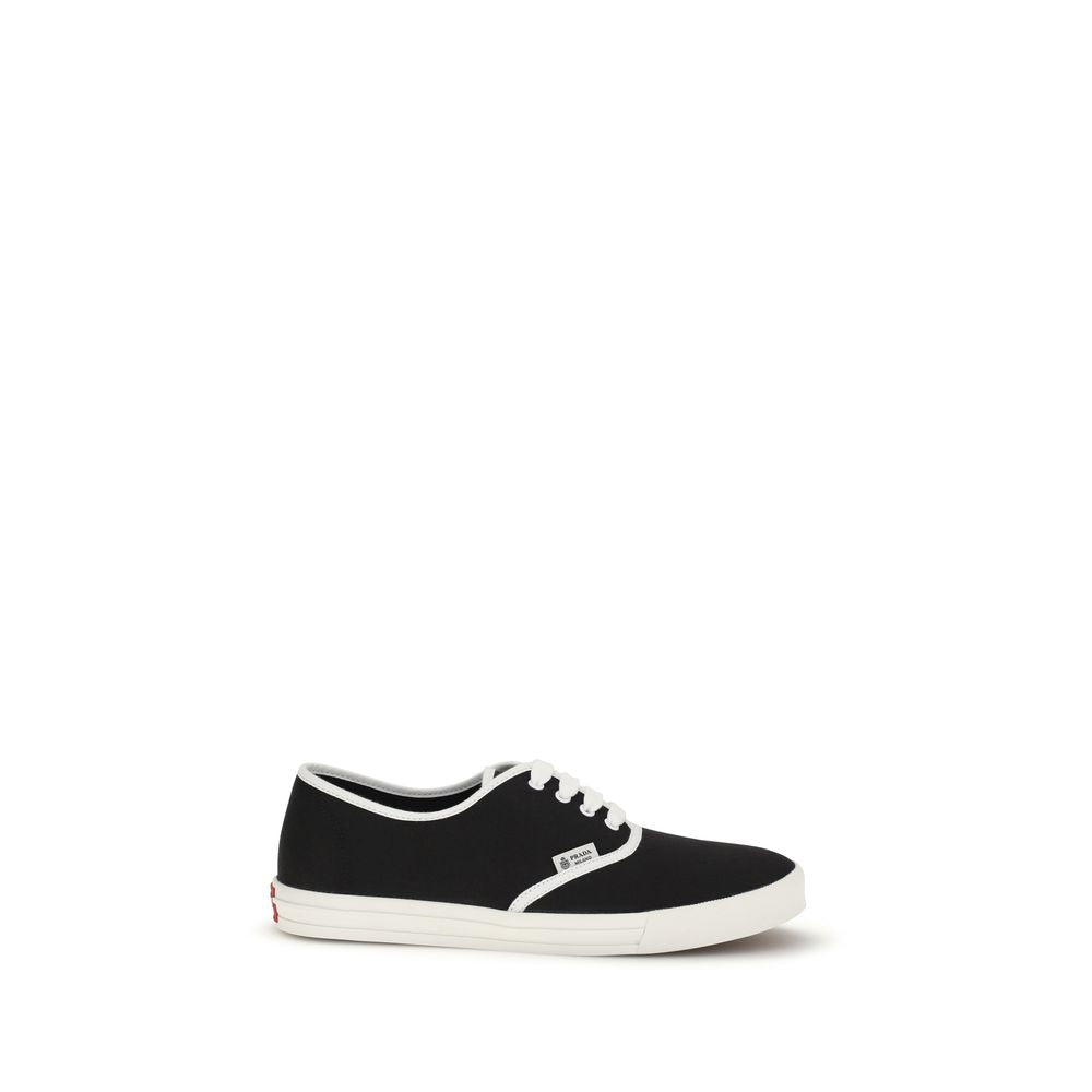 Prada Black Cotton Athletic Sneakers Prada