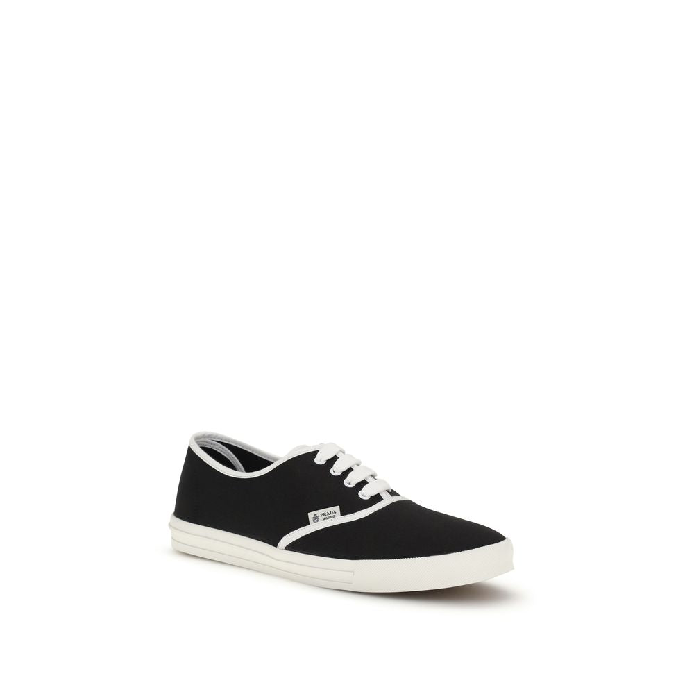 Prada Black Cotton Athletic Sneakers Prada