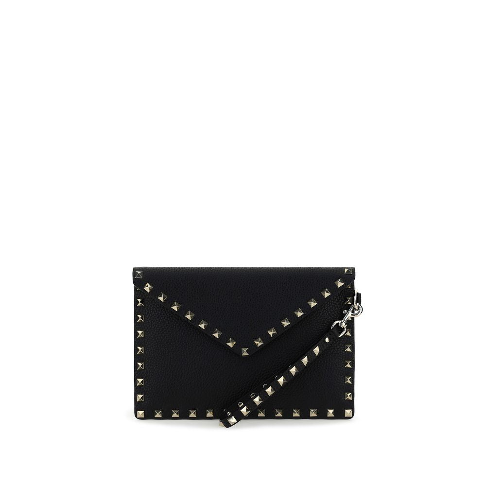 Valentino Garavani Black Calf Leather Bos Taurus Accessories Valentino Garavani
