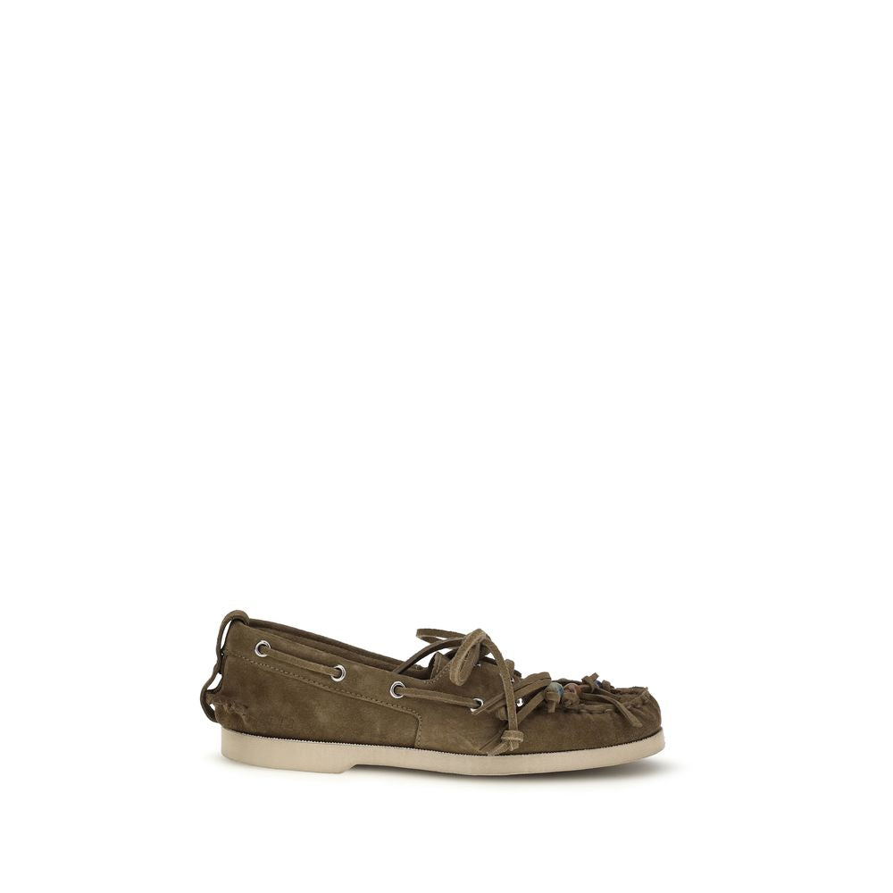Golden Goose Bicolor Calf Leather Bos Taurus Slip-On Loafers Golden Goose