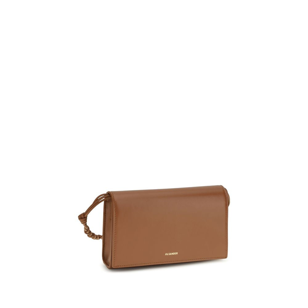 Jil Sander Brown Calf Leather Bos Taurus Wallet Jil Sander