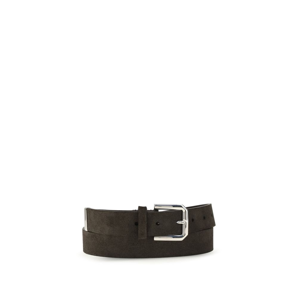 Brunello Cucinelli Black Calf Leather Bos Taurus Regular Belt Brunello Cucinelli