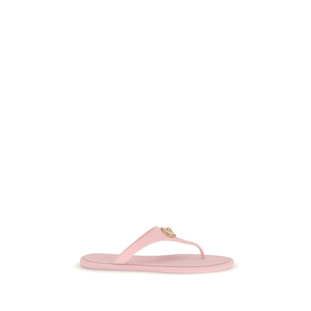 Versace Multicolor Rubber Flip-Flop Sandals Versace