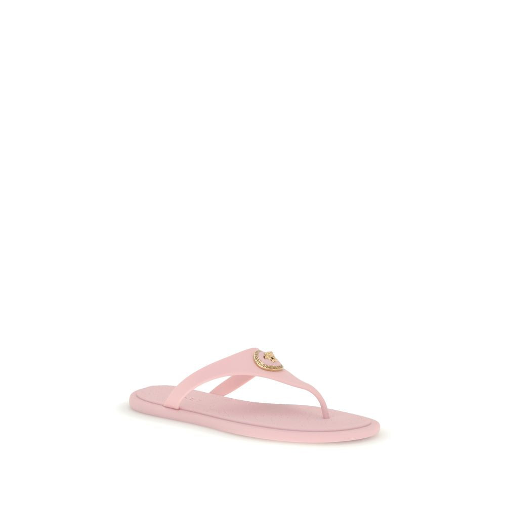 Versace Multicolor Rubber Flip-Flop Sandals Versace