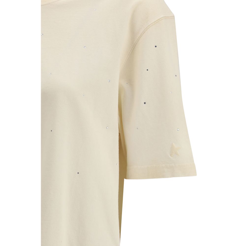 Golden Goose Beige Cotton T-Shirt Golden Goose