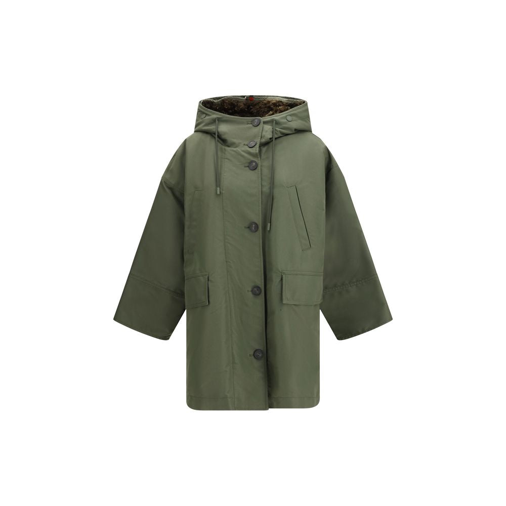 Max Mara Bicolor Cotton Trench Coat Max Mara