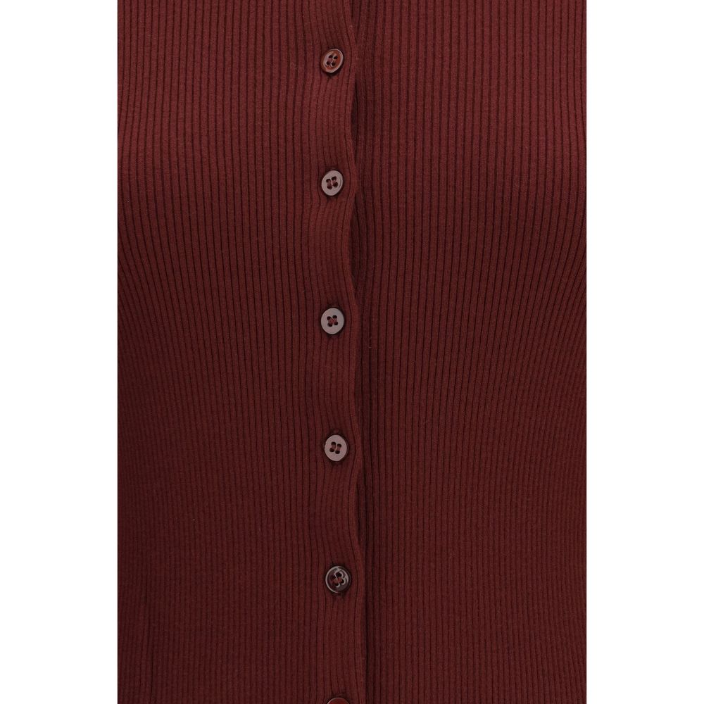 Max Mara Bordeaux Viscose Cardigan Max Mara