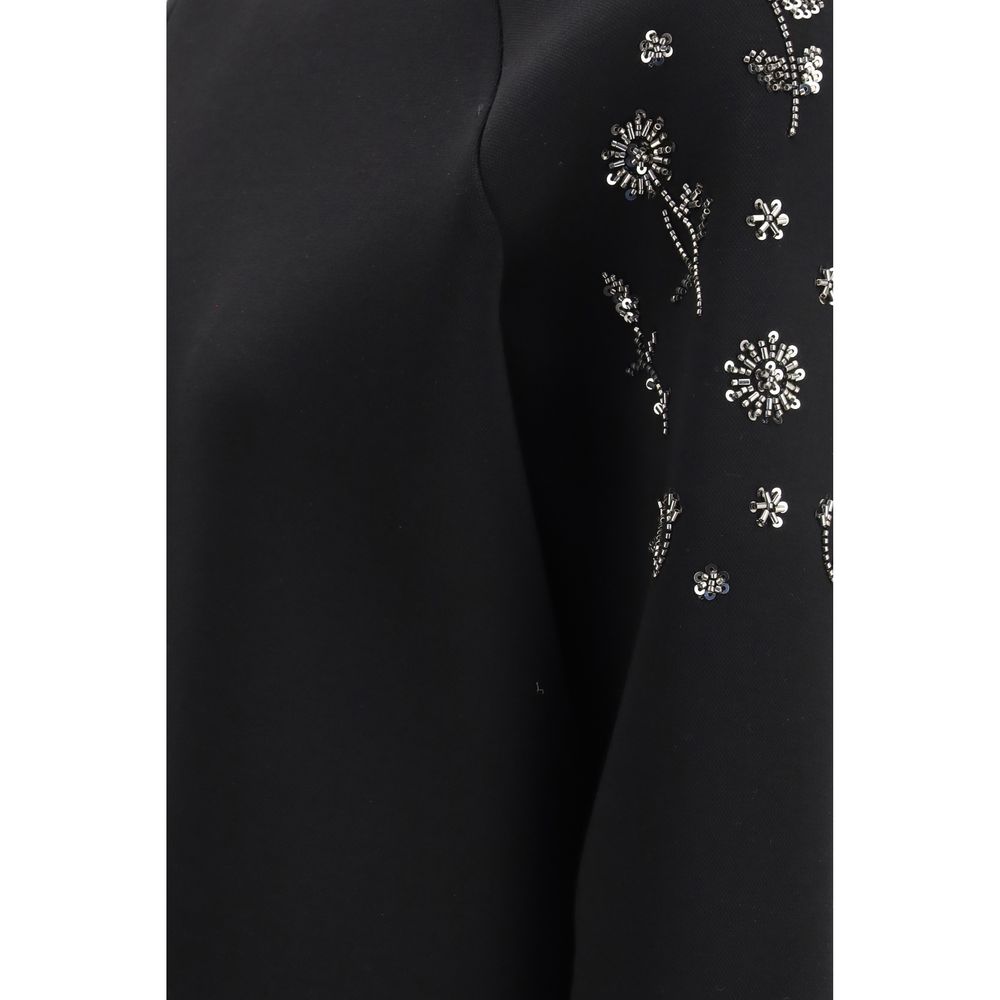 Max Mara Black Polyester Sweatshirt Max Mara