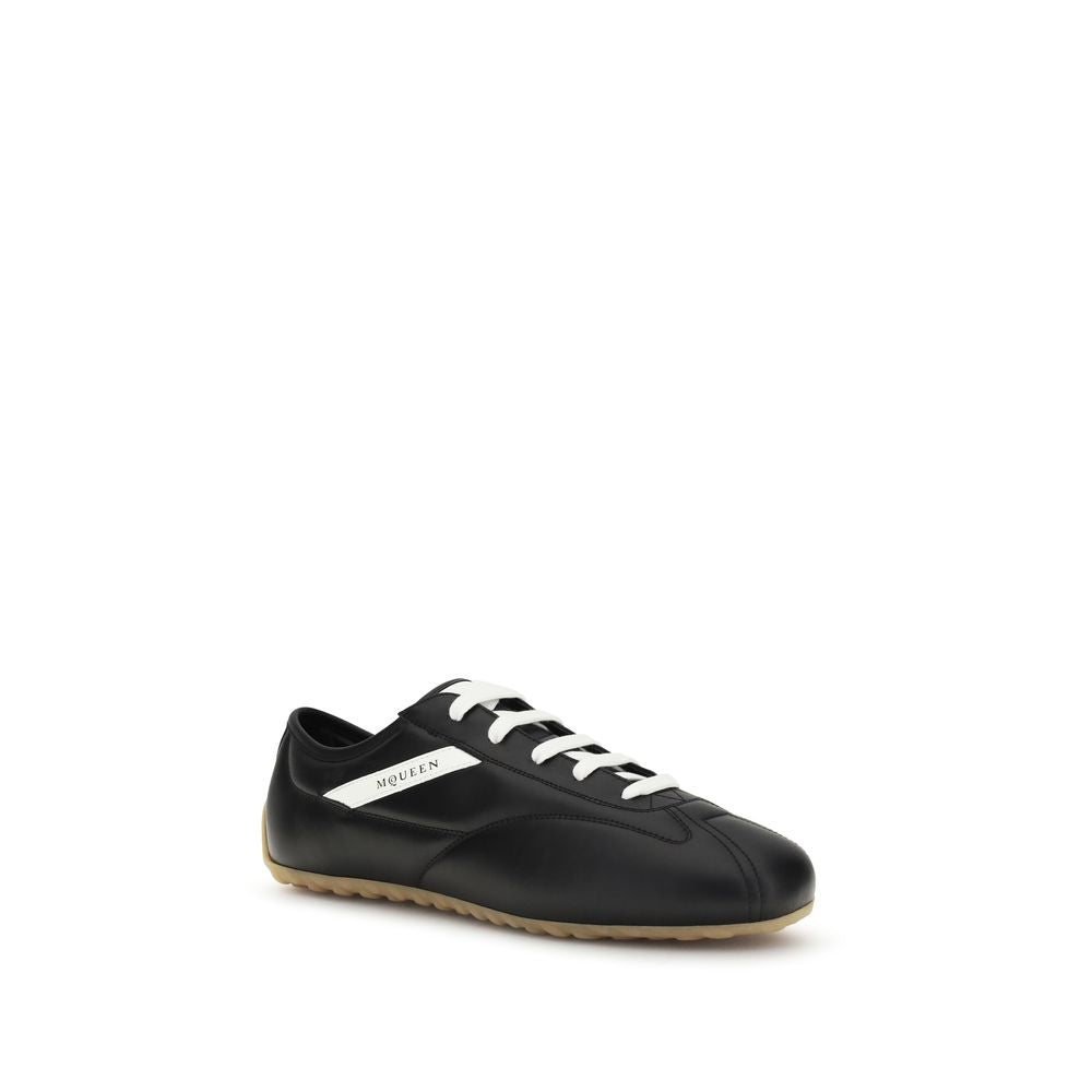 Alexander McQueen Black Calf Leather Bos Taurus Low Top Sneakers Alexander McQueen