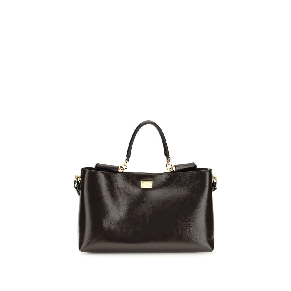 Dolce & Gabbana Brown Calf Leather Bos Taurus Shoulder Bag Dolce & Gabbana
