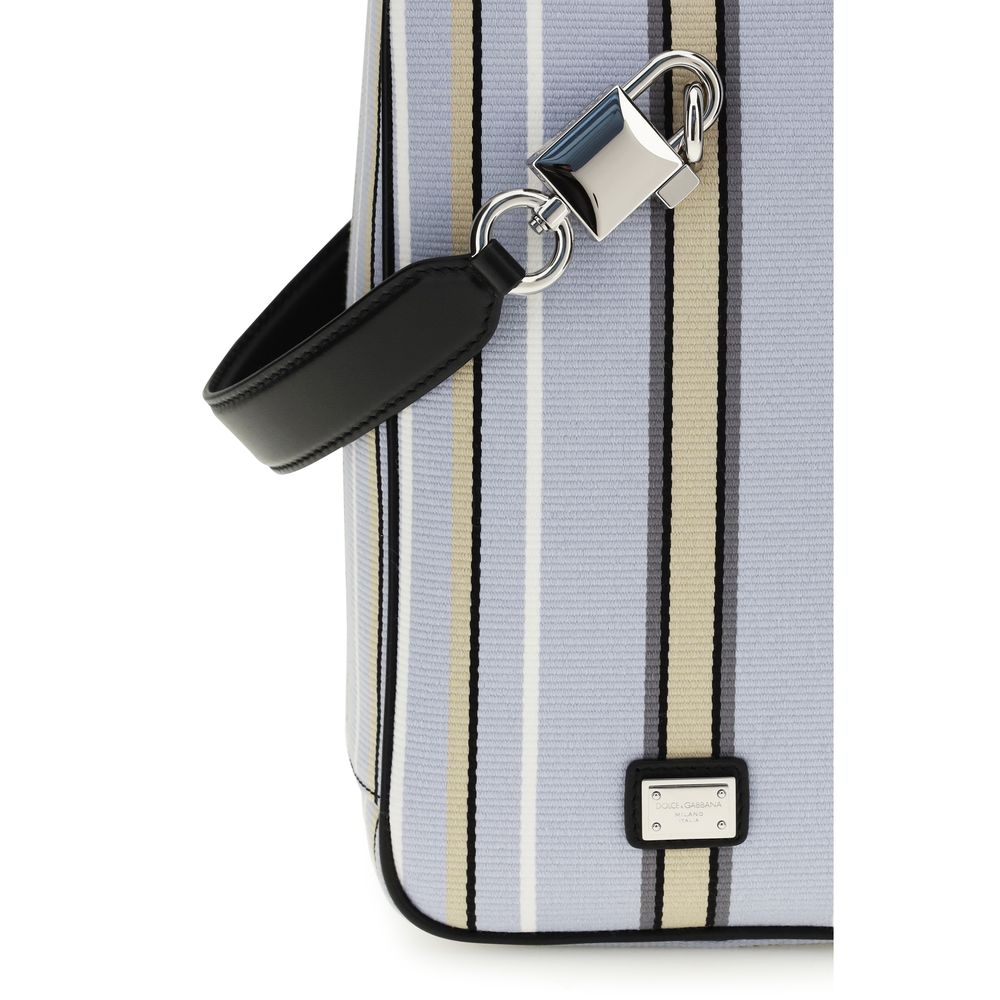 Dolce & Gabbana Blue Cotton Handbag Dolce & Gabbana