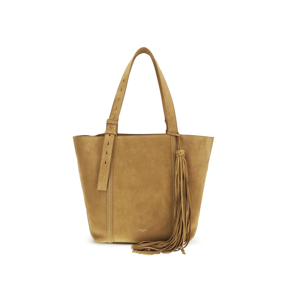 Golden Goose Beige Calf Leather Bos Taurus Shoulder Bag Golden Goose