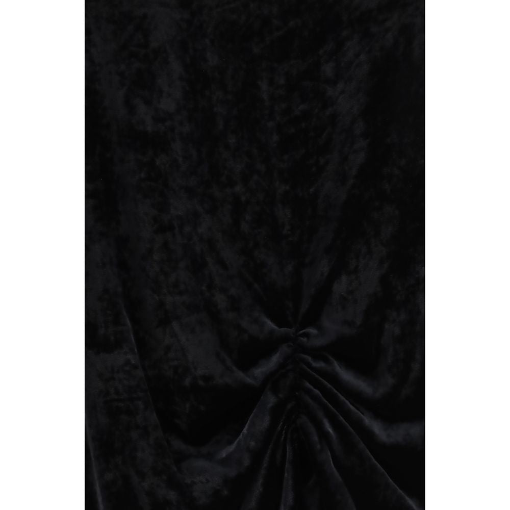Valentino Black Viscose Long Skirt Valentino