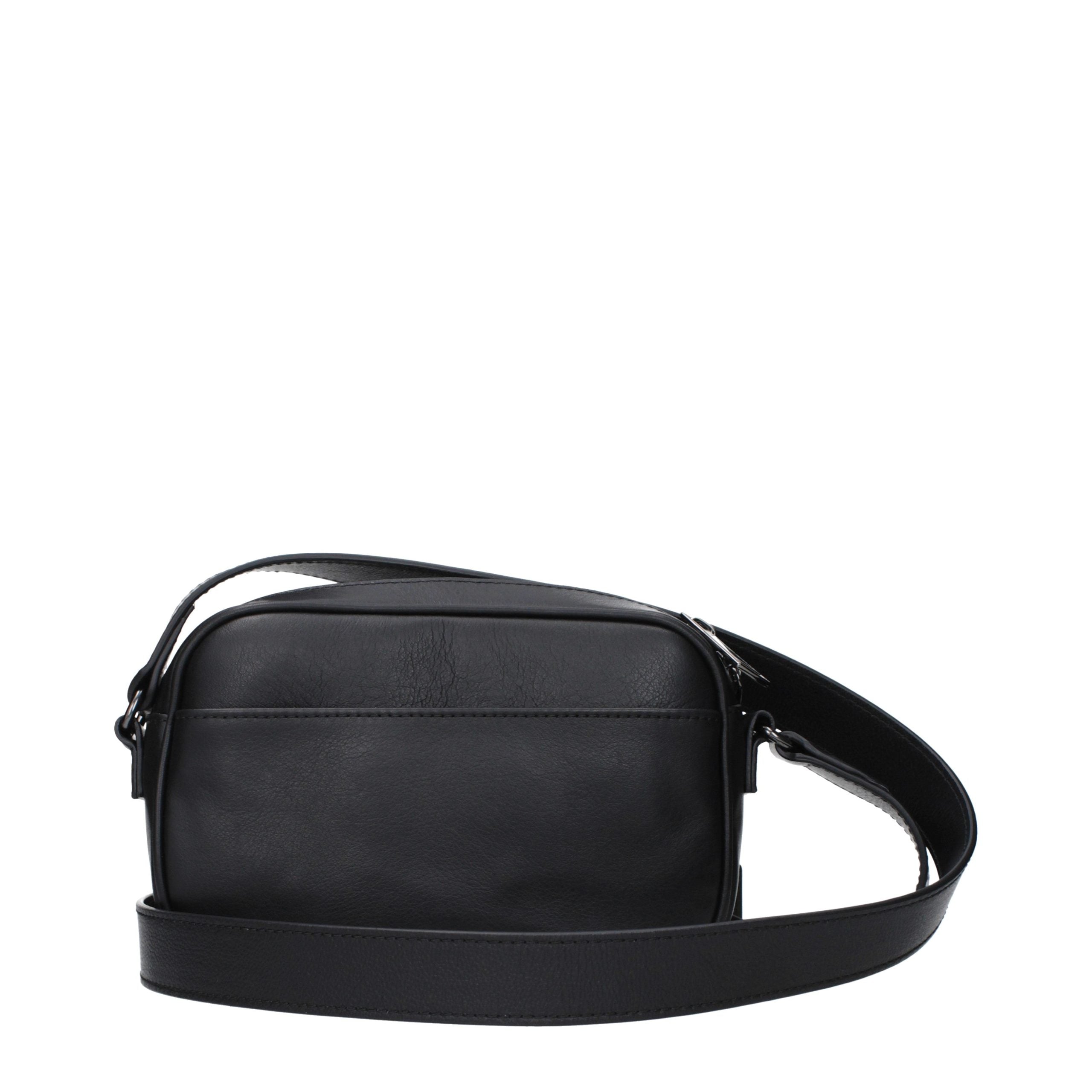 Roberto Cavalli Black Leather Crossbody Bag Roberto Cavalli