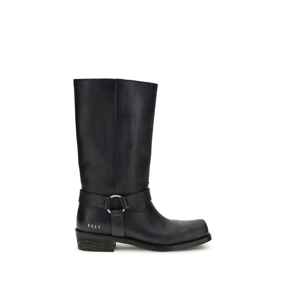Golden Goose Black Calf Leather Bos Taurus Ankle Boots Golden Goose