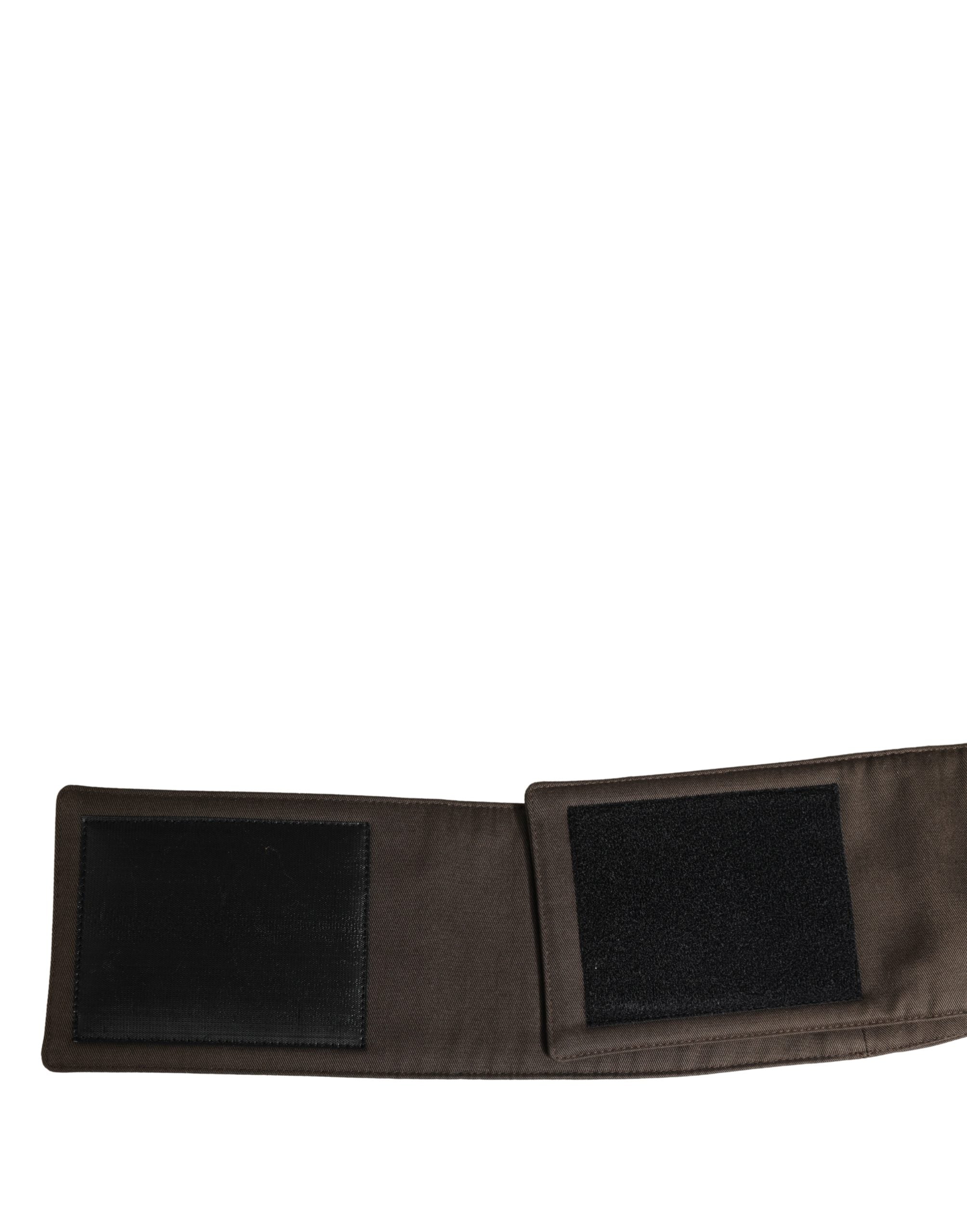 Dolce & Gabbana Brown Viscose Wide Belt Waist Cummerband Men Dolce & Gabbana