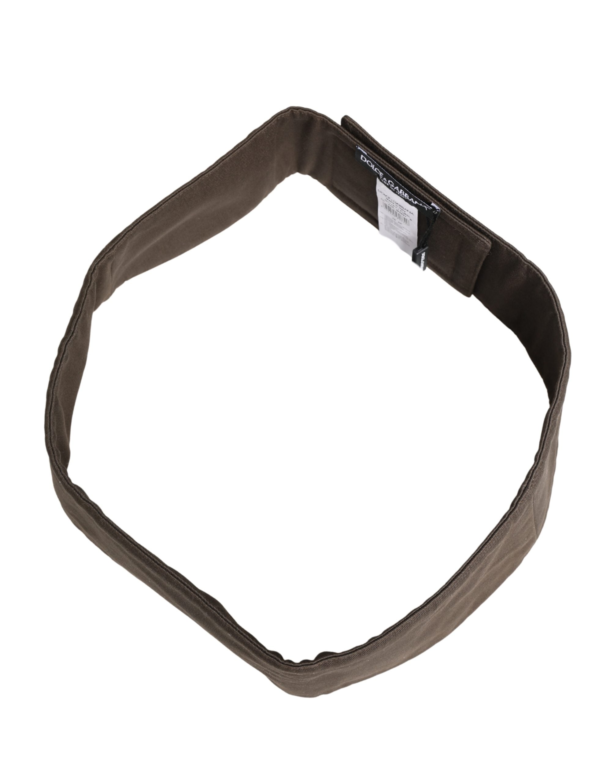 Dolce & Gabbana Brown Viscose Wide Belt Waist Cummerband Men Dolce & Gabbana