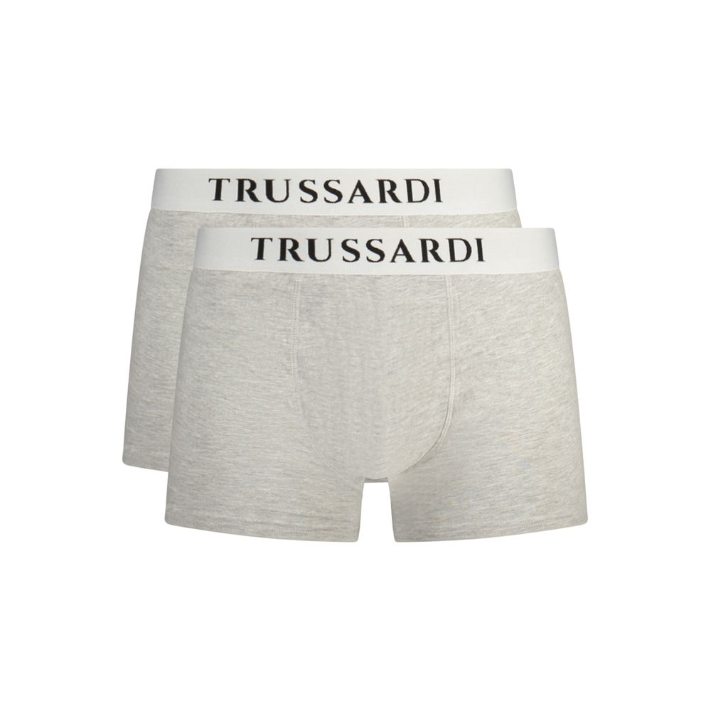 Trussardi "Gray Cotton Men's Boxer Short" Trussardi