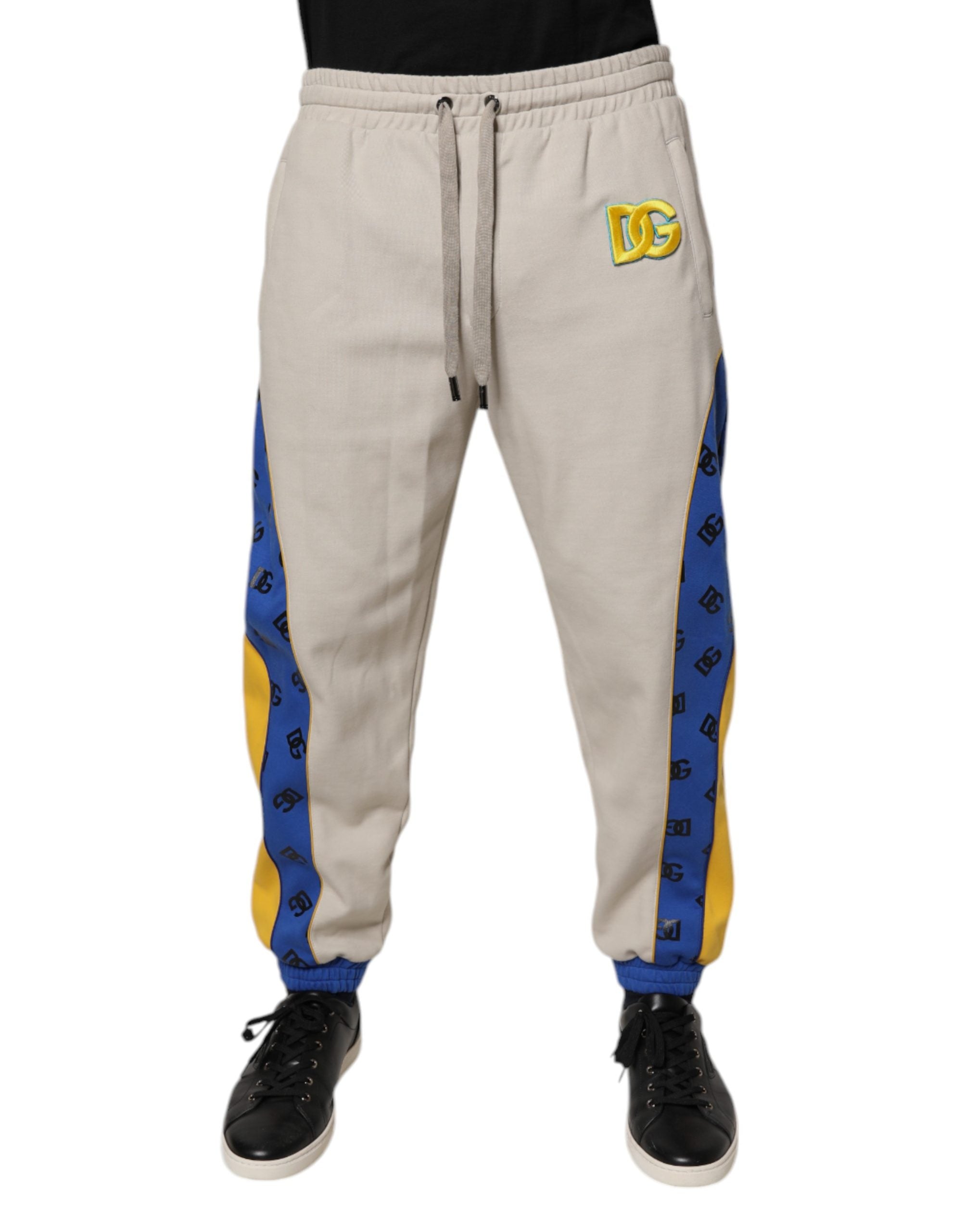 Dolce & Gabbana Multicolor Cotton DG Jogger Sweatpants Pants Dolce & Gabbana
