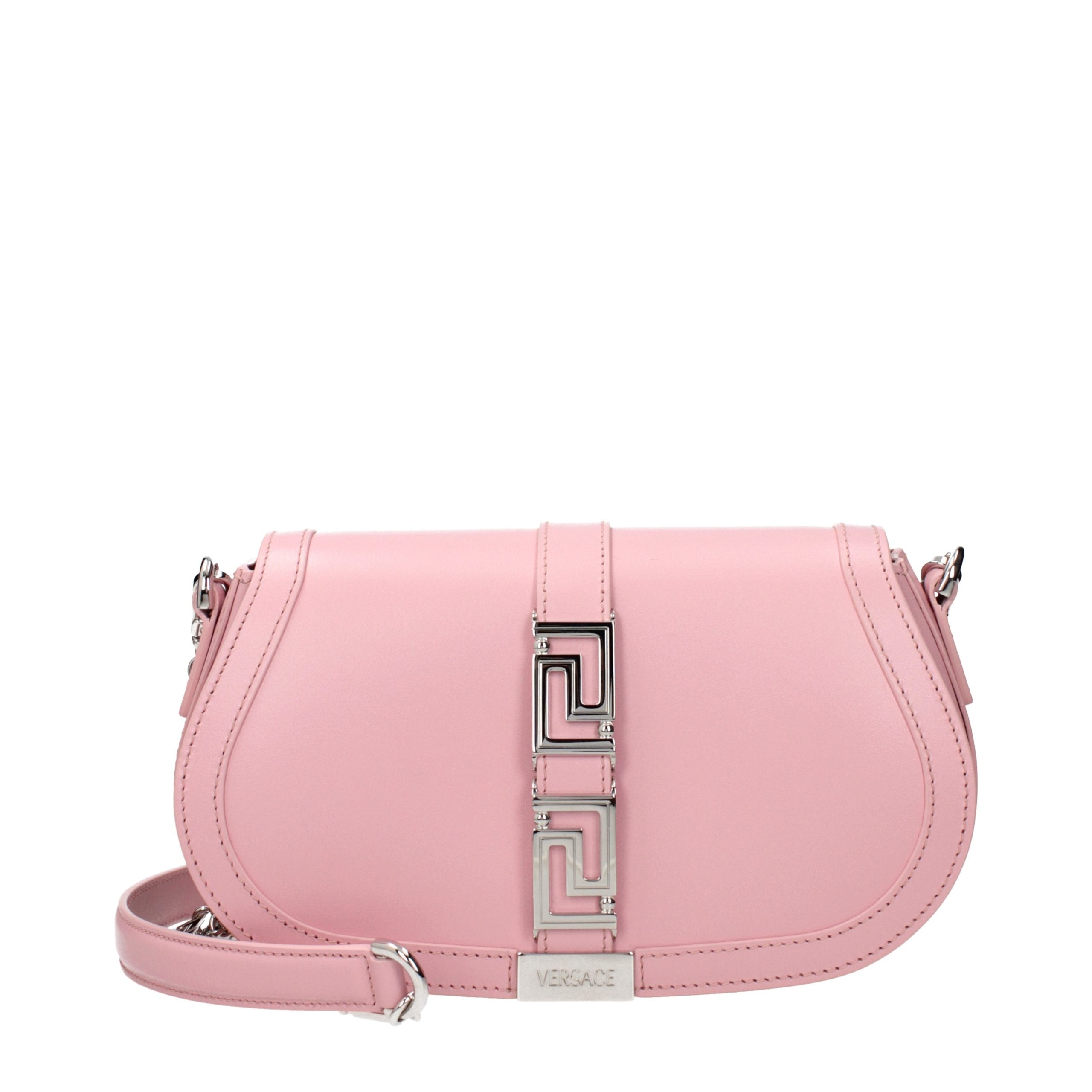 Versace Pink Leather Shoulder Bag Versace