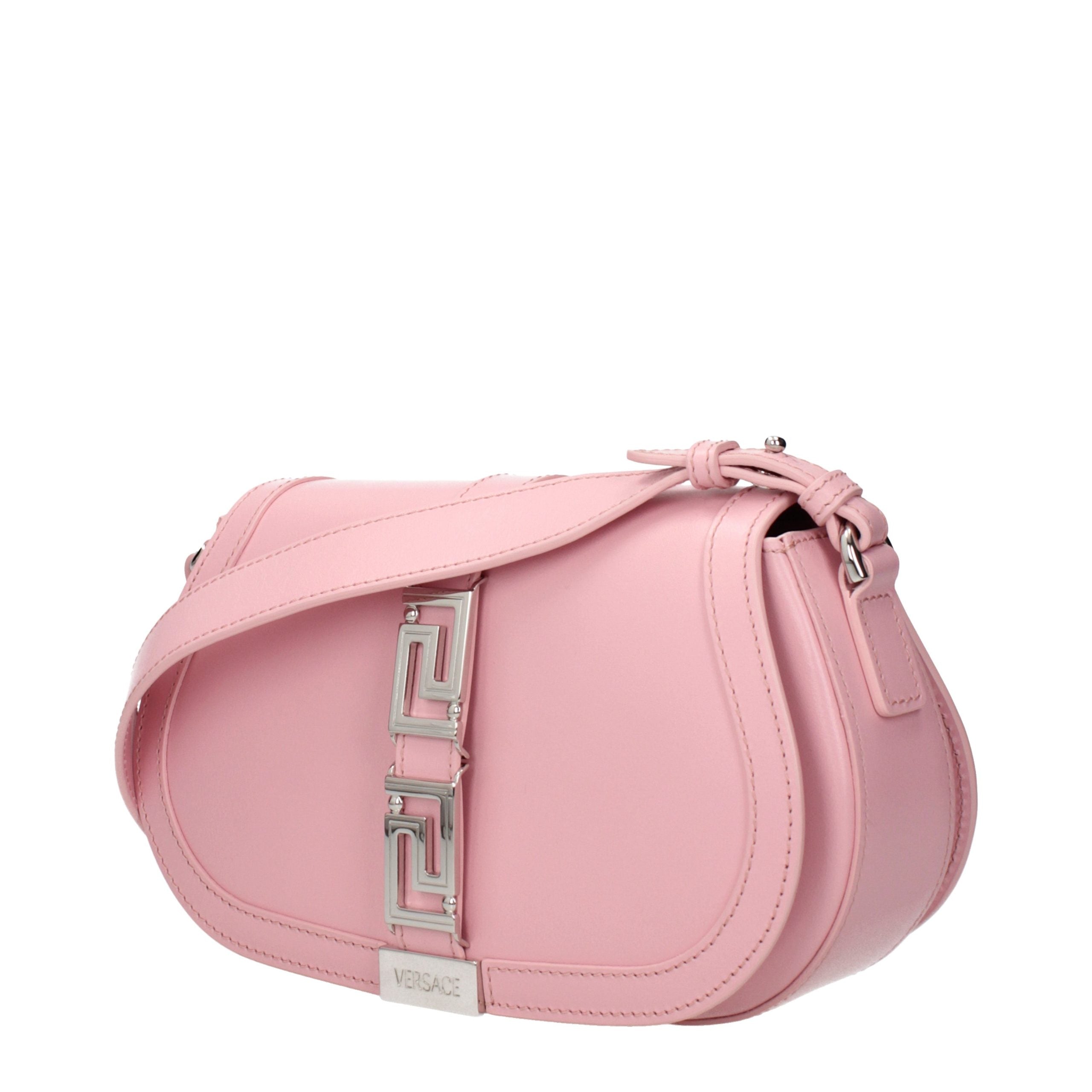 Versace Pink Leather Shoulder Bag Versace