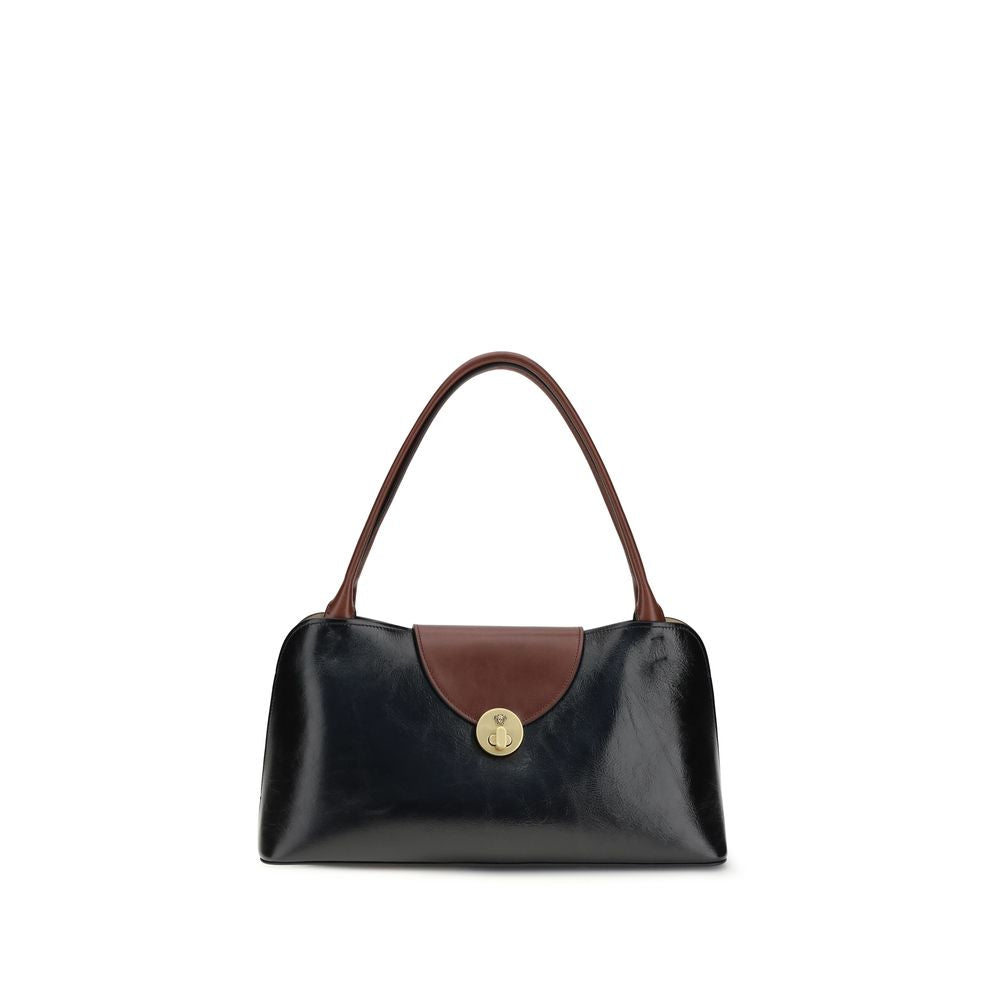 Versace Black Calf Leather Bos Taurus Shoulder Bag Versace