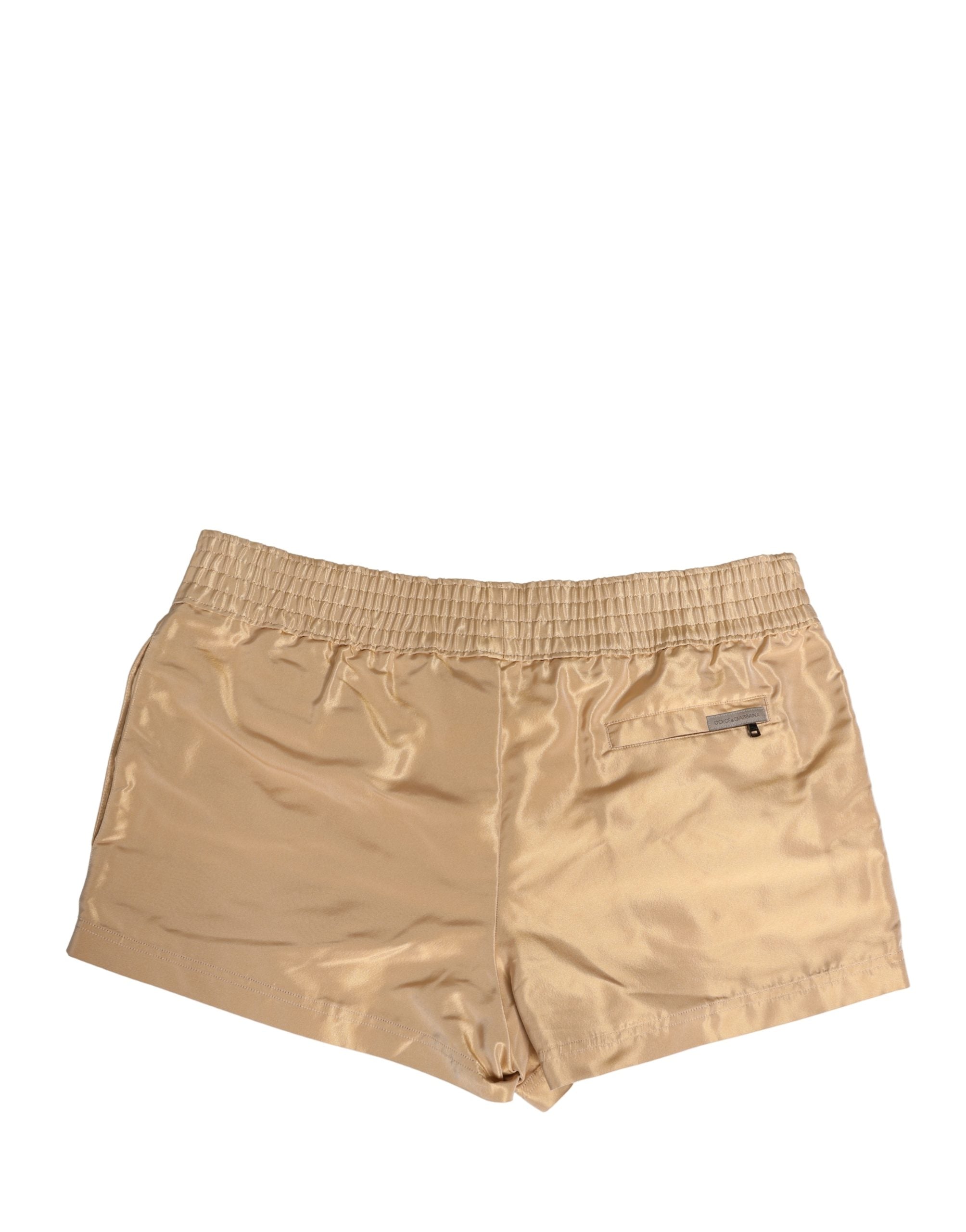 Dolce & Gabbana Beige Polyester Men Boxer Shorts Underwear Dolce & Gabbana