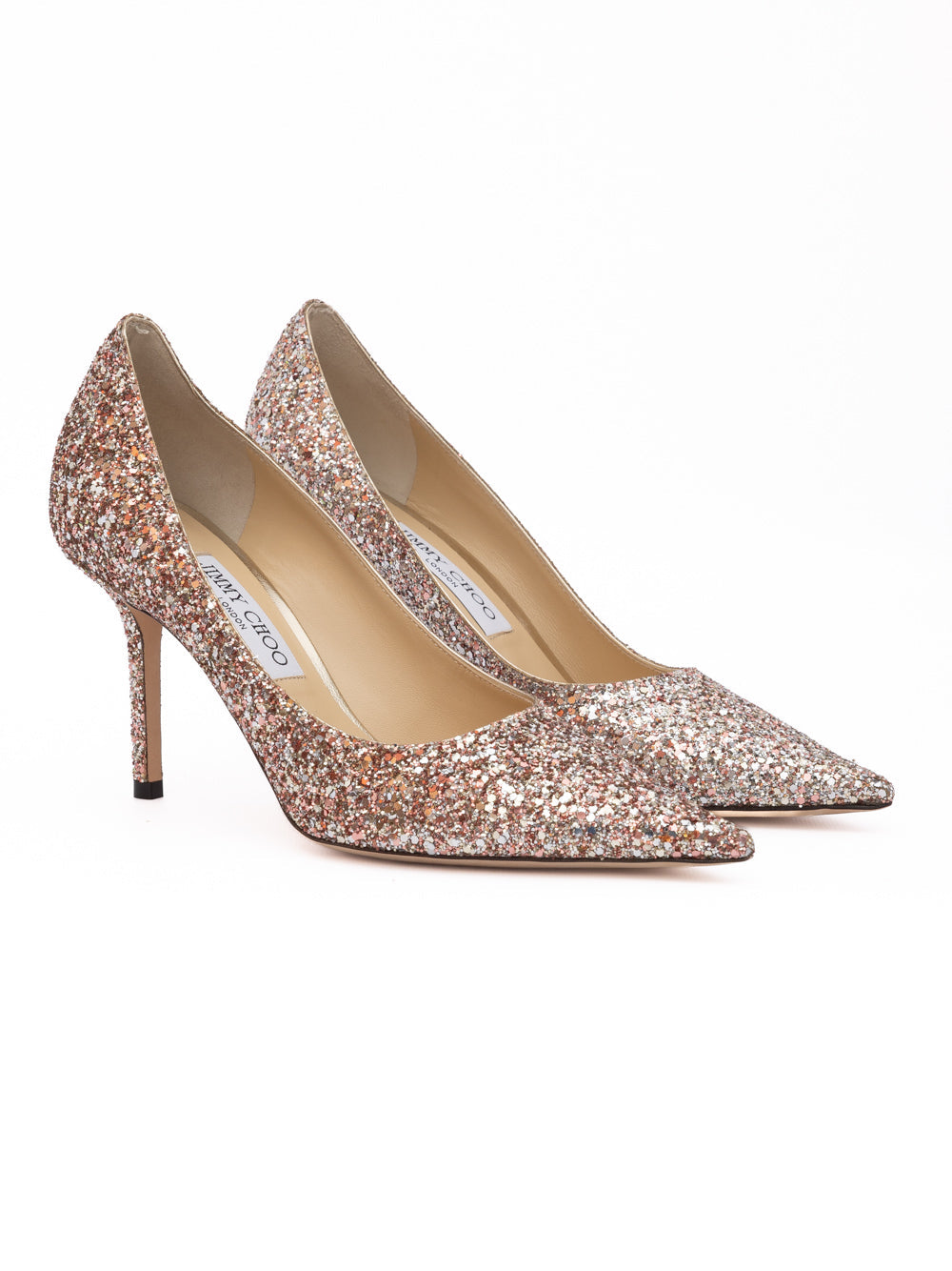 Jimmy Choo Rose Coarse Glitter Love 85 Pumps Jimmy Choo